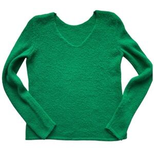 United Colors Of Benetton Mohair Blend Reversible Sweater  V-Neck/Crew Medium